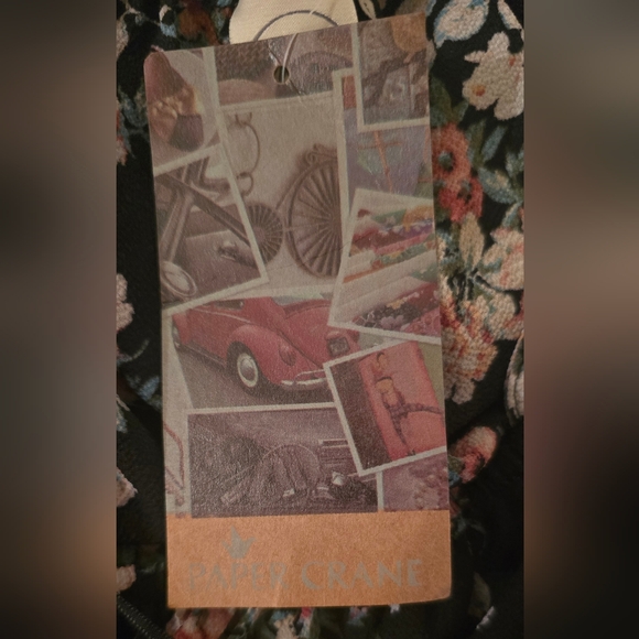 Paper Crane NWT Floral Off the Shoulder Boho Blouse Small - Picture 4 of 6